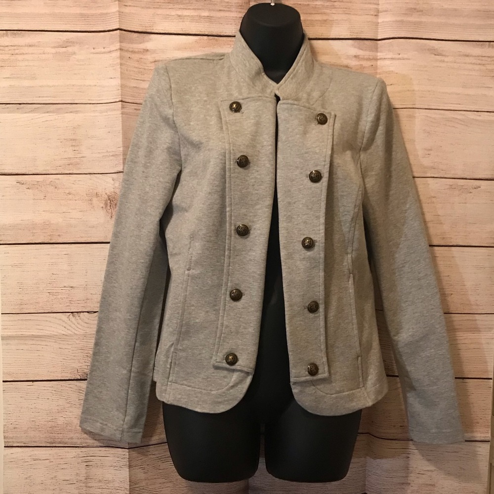 NWT Tommy Hilfiger Knit Blazer Gray Size M